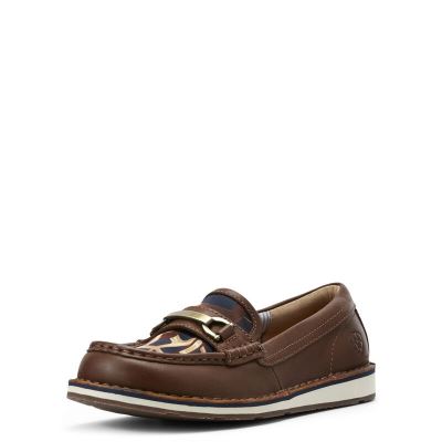 Ariat Ivy Cruiser Çikolata / Lacivert Loafer Ayakkabı Bayan (35347-211)